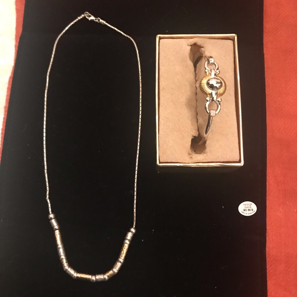 Gold & Silver Bracelet & Necklace